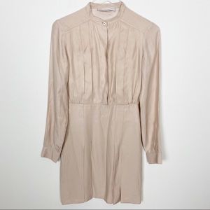 Small Stella McCartney silk tan beige brown dress